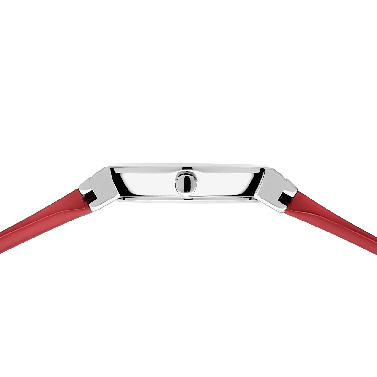 Bering Damenuhr 10129-503 Rot Edelstahl Armbanduhr mit Silikonband modern elegant