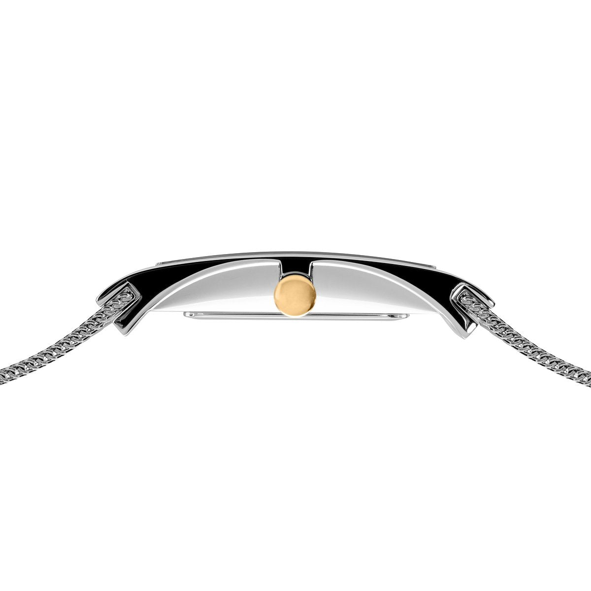 Bering Damenuhr 10222-010-S Silber Gold Edelstahl Armbanduhr rechteckig mit Milanaiseband elegant