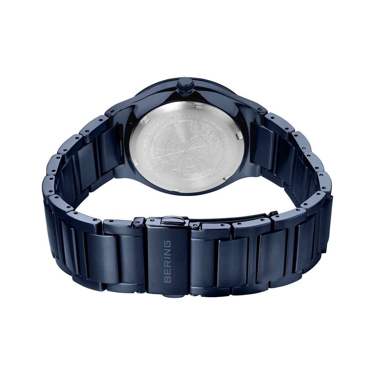 Bering Herrenuhr 15239-797 Solar Titan Blau Herrenuhr modern