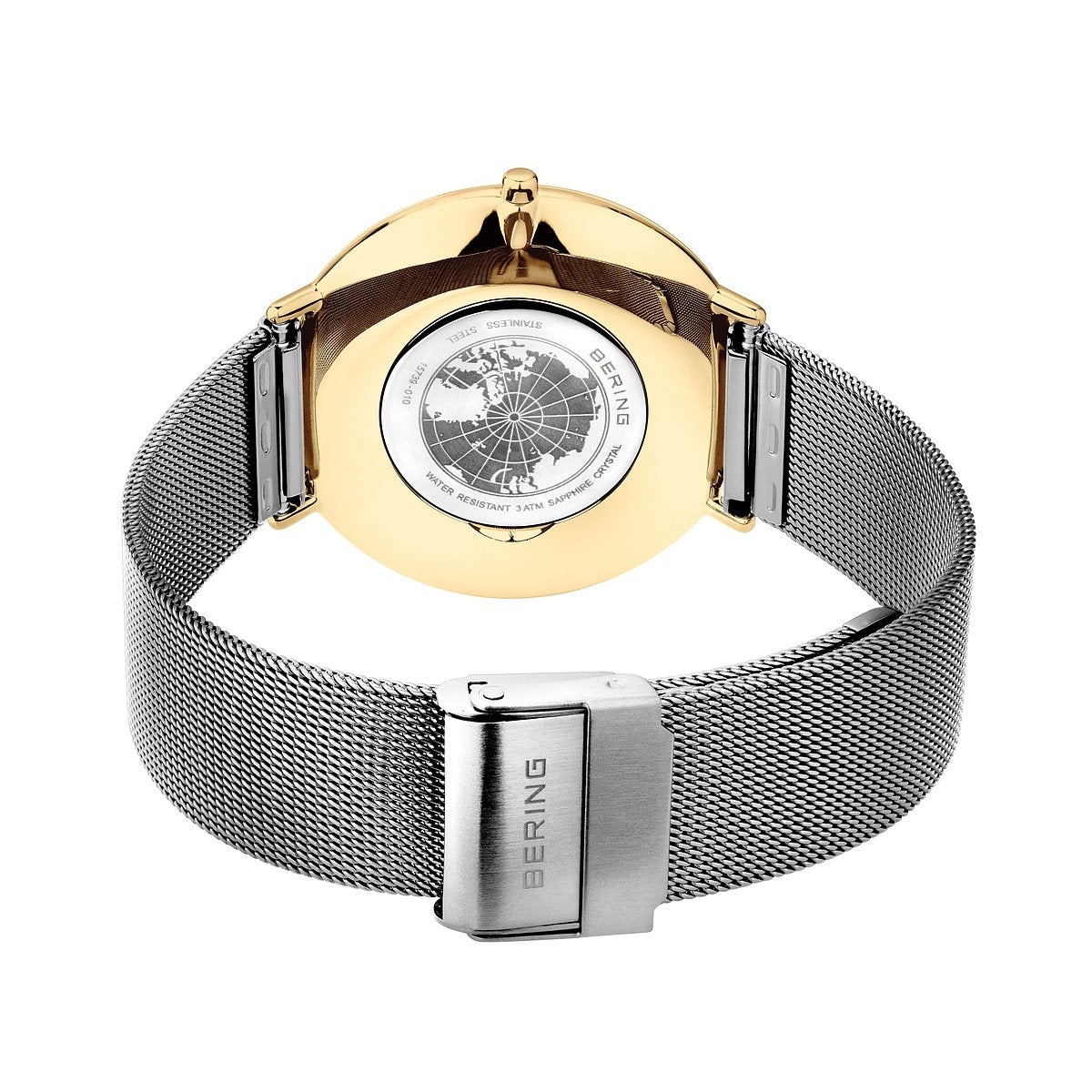 Bering Damenuhr 15739-010 Silber Gold Milanaisearmband elegant bicolor