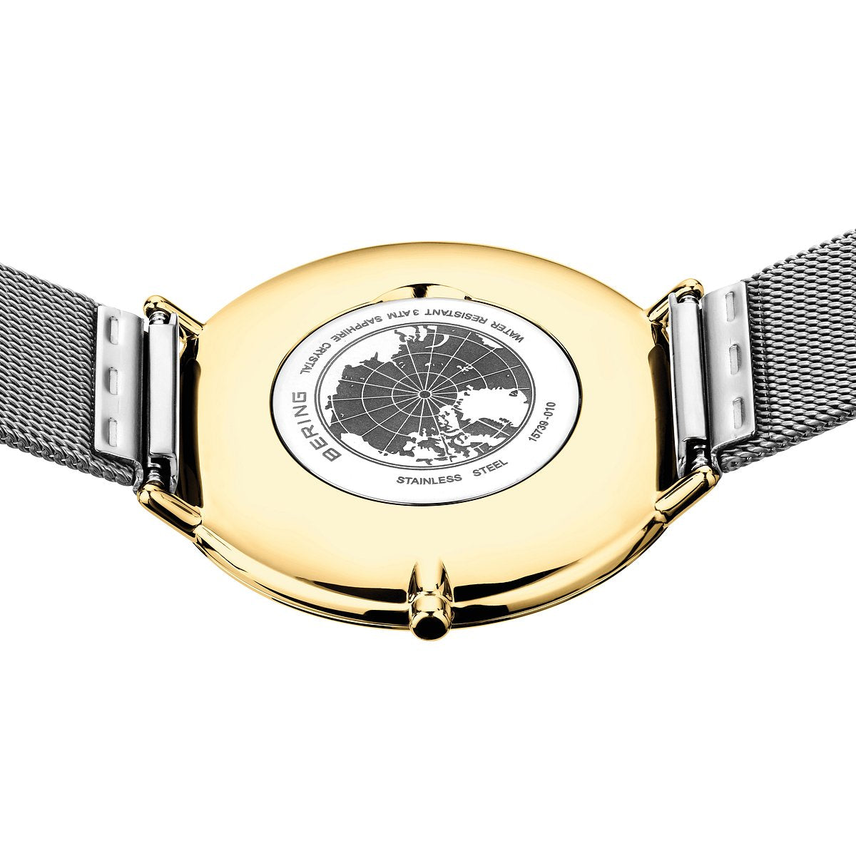 Bering Damenuhr 15739-010 Silber Gold Milanaisearmband elegant bicolor