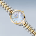 Bering Damenuhr 17331-710 Solar Perlmutt Bicolor Edelstahl Gold Silber
