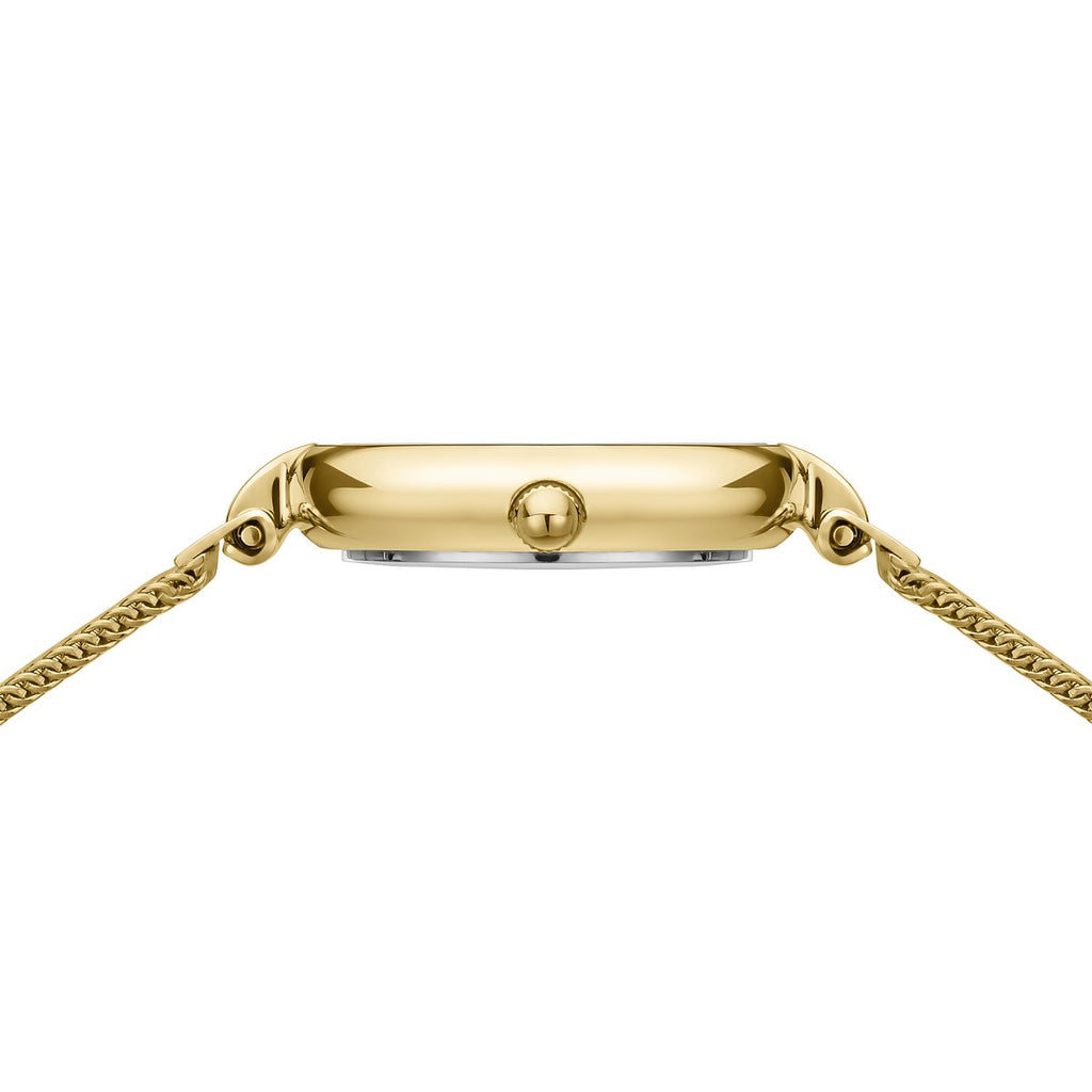 Bering Damenuhr 17724-330 Gold Edelstahl Milanaise Armbanduhr Diamond elegant