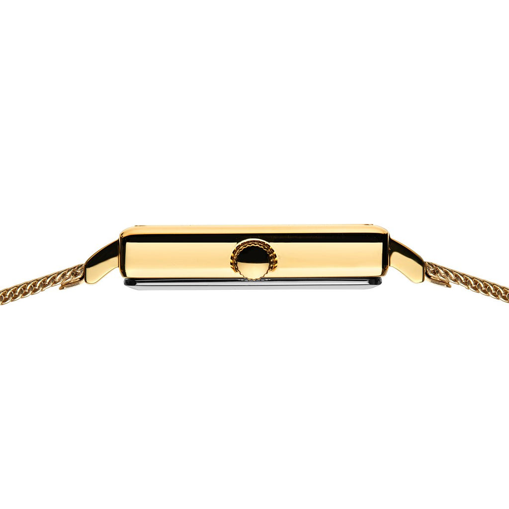 Bering Damenuhr 18226-334 Gold Edelstahl Milanaise rechteckig elegant klassisch