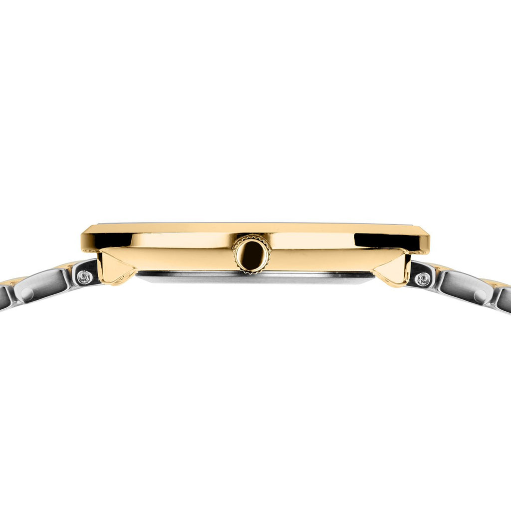 Bering Damenuhr 19334-010 Titan Bicolor Gold Silber elegant