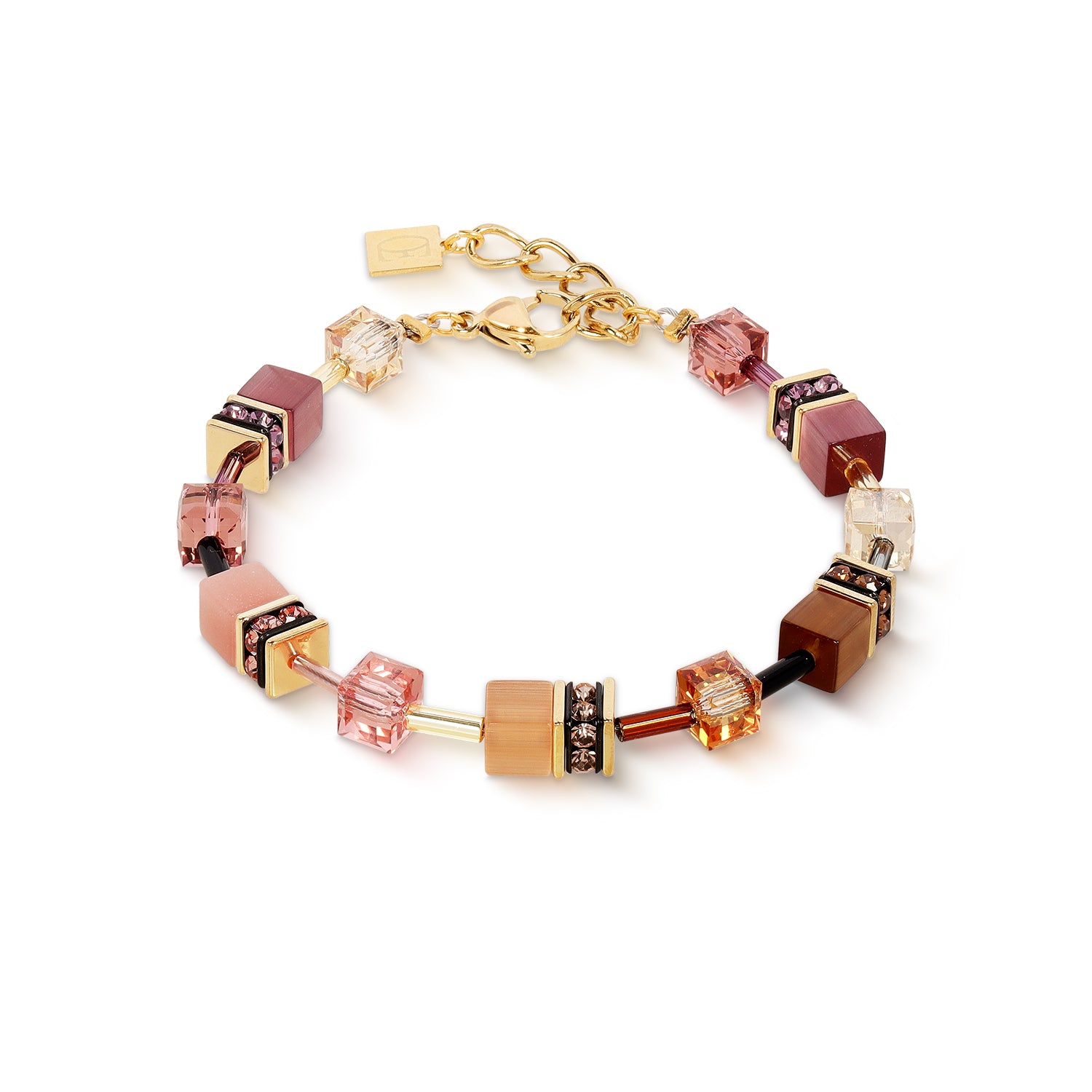 Coeur de Lion Armband 2838/30-1132 Gold Rosa Kristall Damenarmband