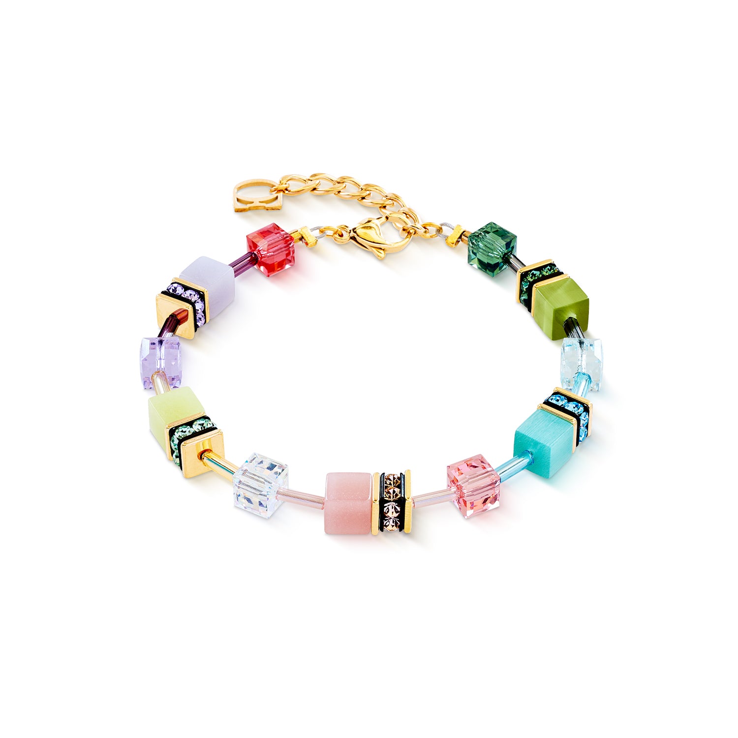 Coeur de Lion Armband 2838/30-1584 Gold Multicolor Kristall Damenarmband