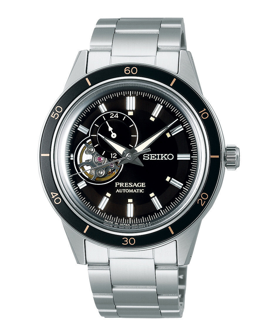Seiko SSA425J1 Automatikuhr Herren – Presage Style 60’s Open Heart mit Vintage-Charakter