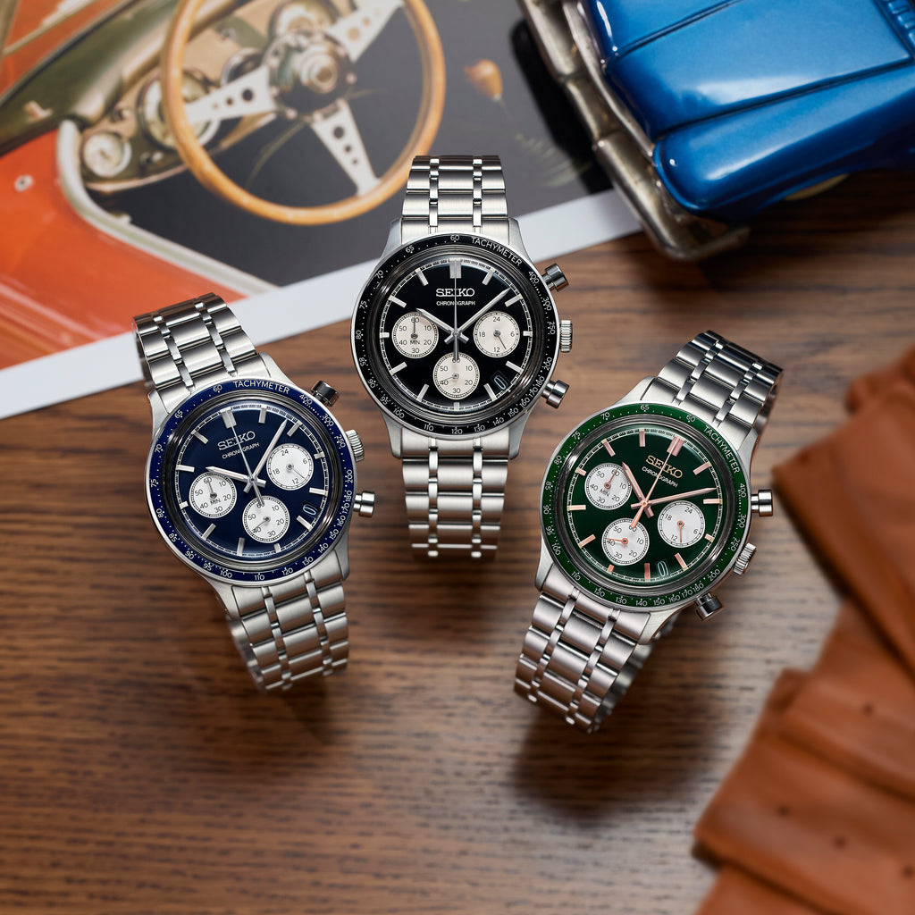 Seiko SSB479P1 Chronograph Herren – Kompakter Racing-Chronograph mit klassischem Vintage-Look