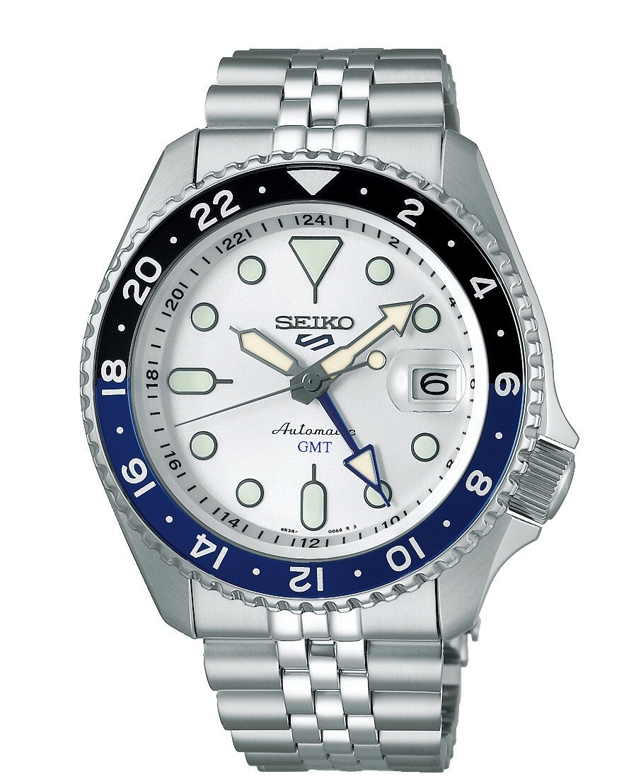 Seiko SSK033K1 Automatikuhr Herren – Seiko 5 Sports GMT mit Dual-Time Funktion
