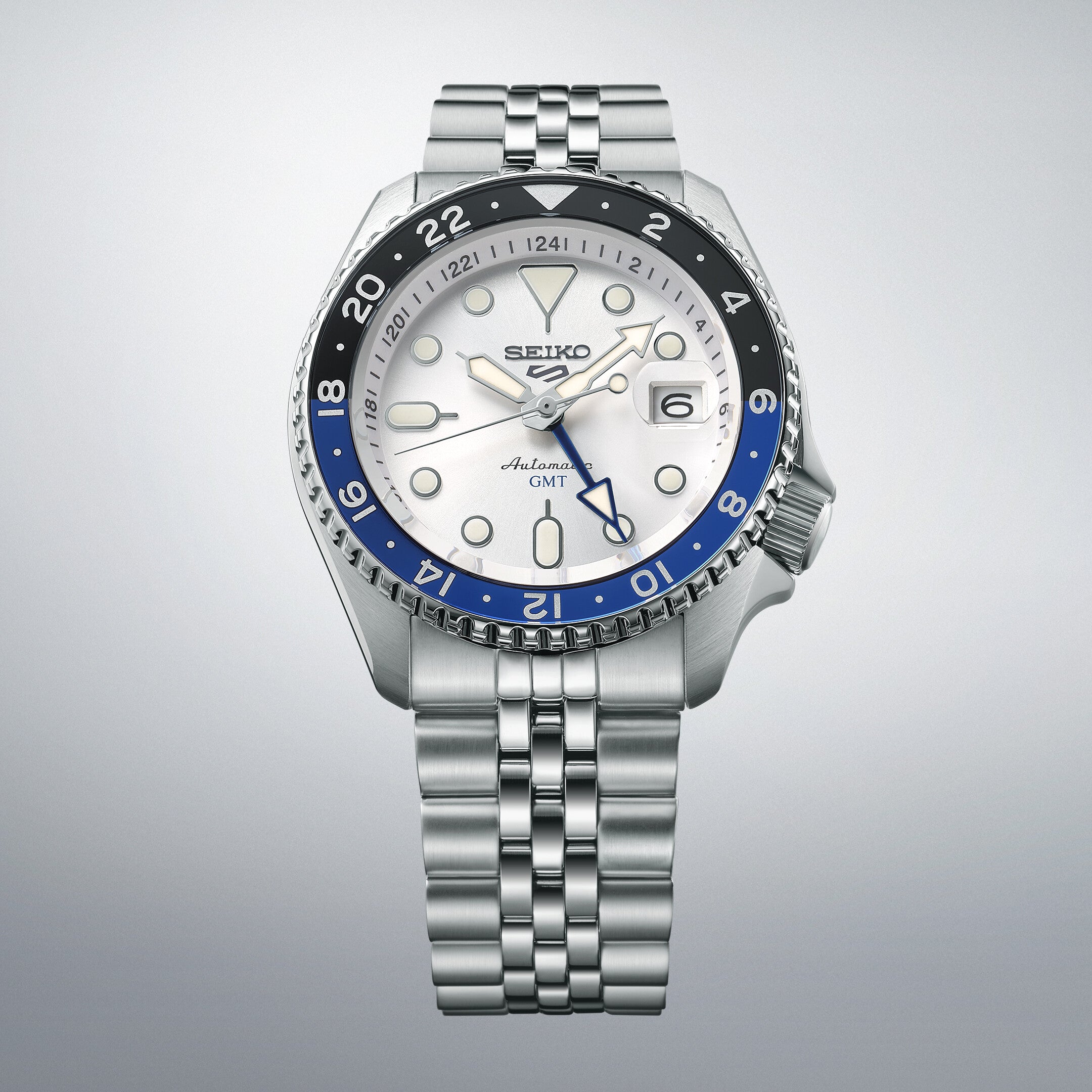 Seiko SSK033K1 Automatikuhr Herren – Seiko 5 Sports GMT mit Dual-Time Funktion