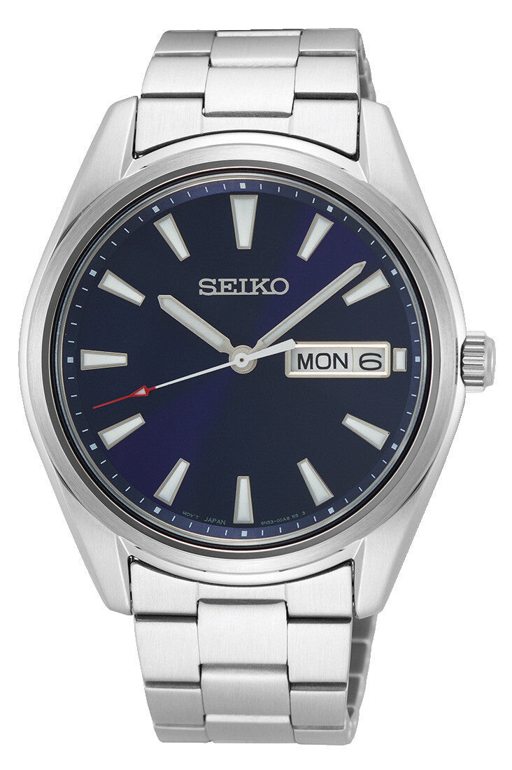 Seiko SUR341P1 Herrenuhr – Klassische Eleganz mit blauem Zifferblatt