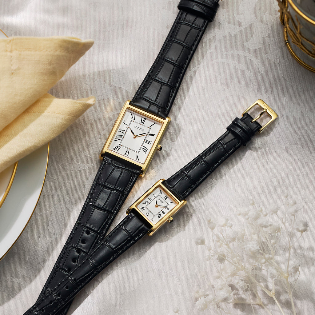 Seiko SWR108P1 Damenuhr – Klassische Eleganz mit goldfarbenem Gehäuse