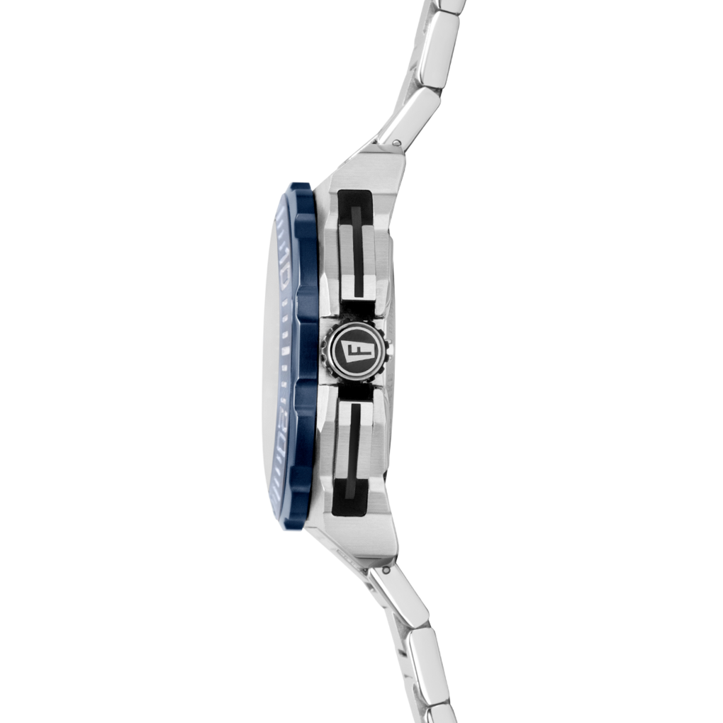 Festina Herrenuhr F20724/1 Chrono Bike Chronograph Edelstahl Silber Blau