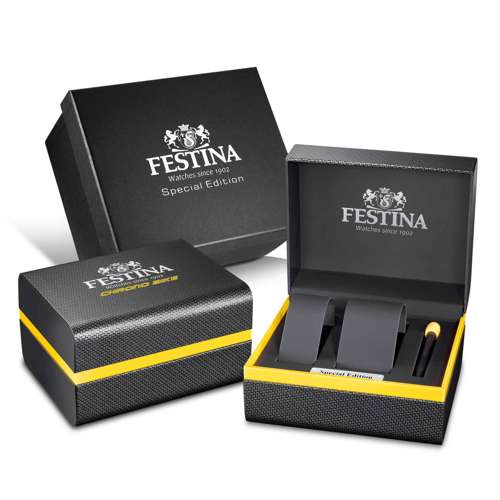 Festina Herrenuhr F20710/1 Chrono Bike Chronograph Edelstahl Camouflage Grau Schwarz