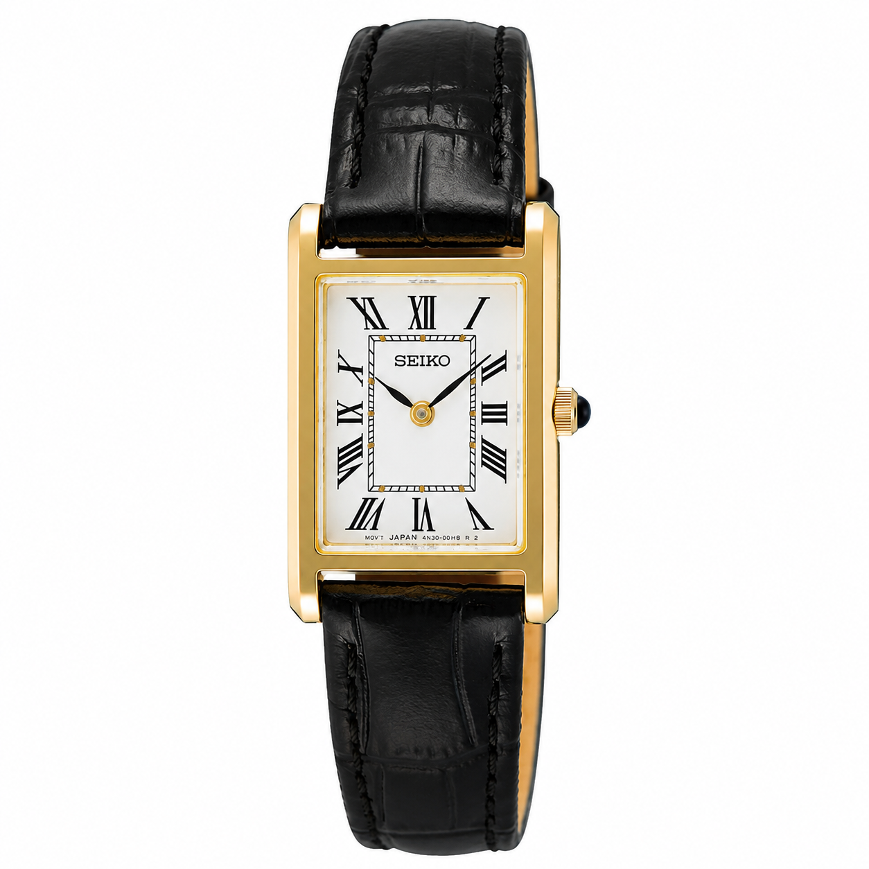 Seiko SWR108P1 Damenuhr – Klassische Eleganz mit goldfarbenem Gehäuse
