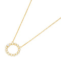 Collier aus 585 Gelbgold mit 0,05 ct Brillant W/SI – Elegante Goldkette Damen