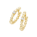 Creolen aus 585 Gelbgold mit 0,10 ct Brillanten W/SI – Elegante Damen Ohrringe