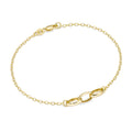 Armband aus 375 Gelbgold mit ovalen Gliedern – Elegantes Goldarmband Damen