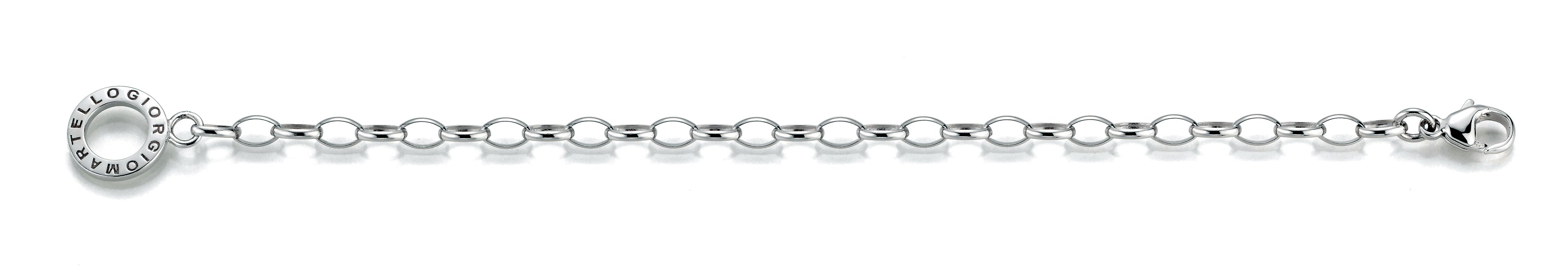 Charms Armband 19,5 cm – 925 Sterling Silber Charm Armband Damen rhodiniert