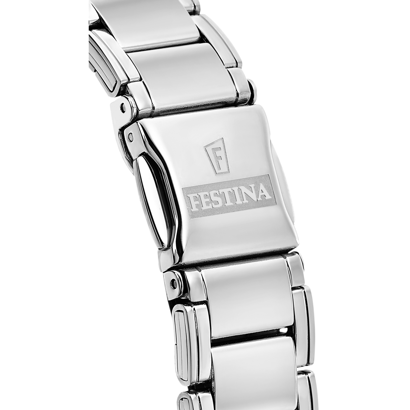 Festina Damenuhr F16921/2 Edelstahl Silber Anthrazit Roségoldfar