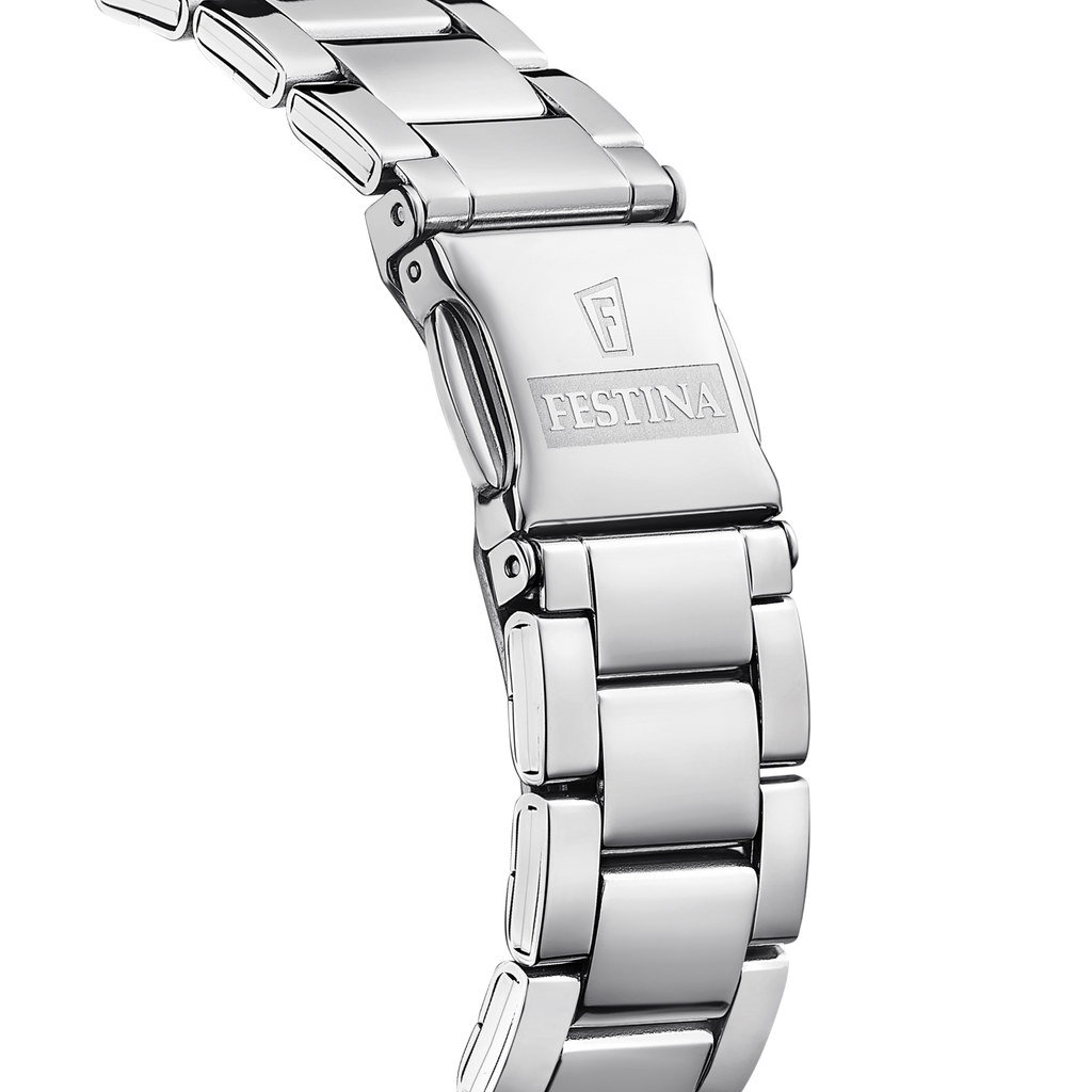 Festina Damenuhr F20622/3 Edelstahl Silber Hellblau Quarz