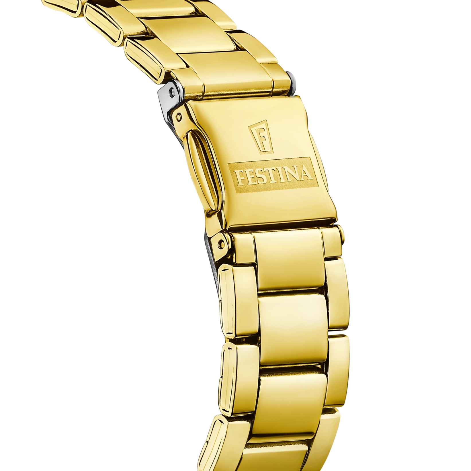 Festina Damenuhr F20640/6 Gold Edelstahl Schwarz Zifferblatt Quarz