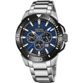 Festina Herrenuhr F20641/2 Chrono Bike Chronograph Edelstahl Blau Schwarz