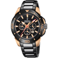 Festina Herrenuhr F20645/1 Chrono Bike Chronograph Schwarz Roségold