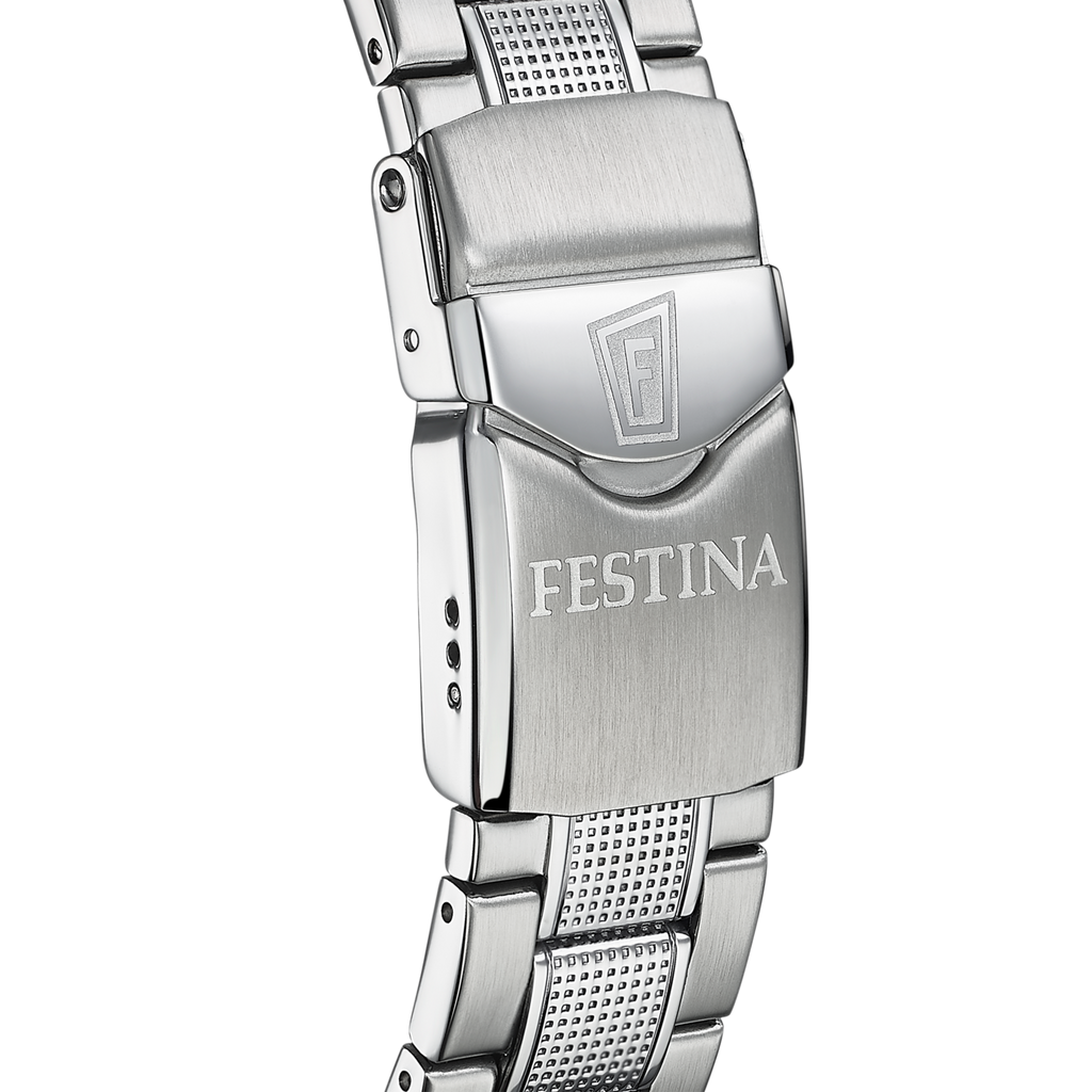 Festina Herrenuhr F20669/6 Diver Edelstahl Schwarz Rot Saphirglas 20 BAR