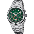 Festina Herrenuhr F20670/2 Chrono Bike Chronograph Edelstahl Grün