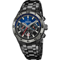 Festina Herrenuhr F20673/1 Chrono Bike Chronograph Schwarz Blau Edelstahl