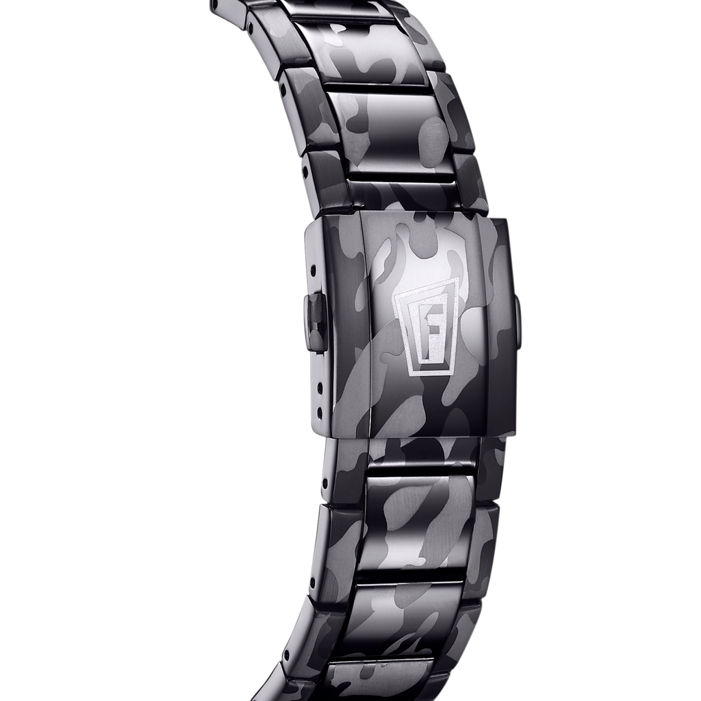 Festina Herrenuhr F20710/1 Chrono Bike Chronograph Edelstahl Camouflage Grau Schwarz