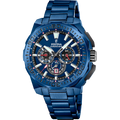 Festina Herrenuhr F20729/1 Chrono Bike Chronograph Blau Edelstahl