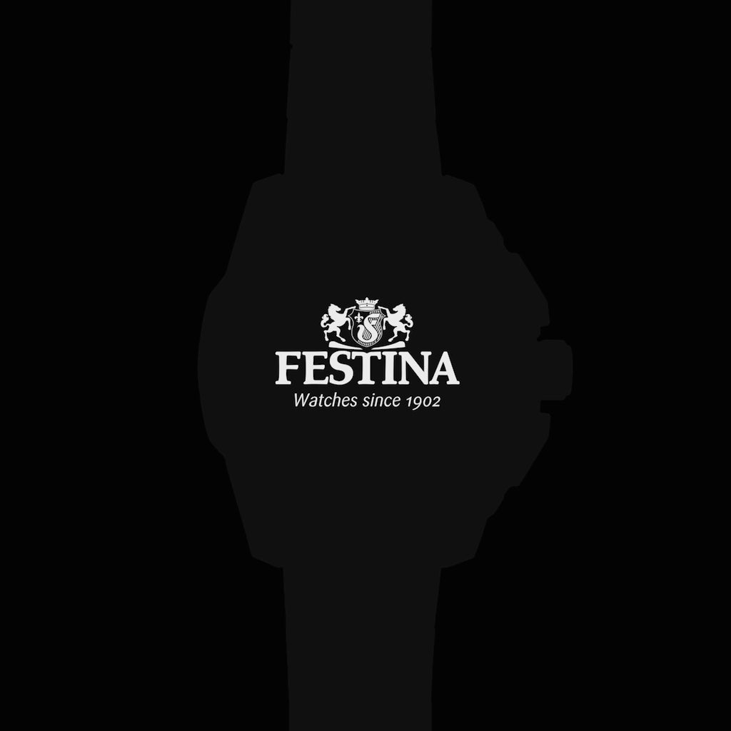 Festina Herrenuhr F20727/2 Chrono Bike Chronograph Edelstahl Gold Grün Schwarz